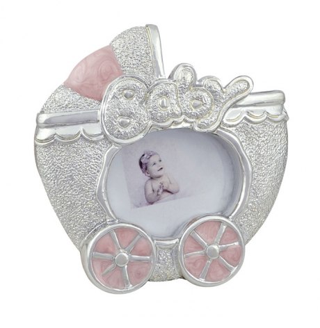 CADRE PHOTO POUSSETTE ROSE DIAM.MM.30