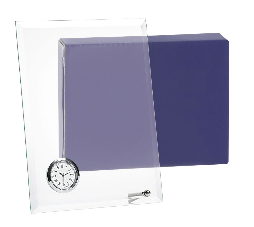 GLASS WITH CLOCK 140X190