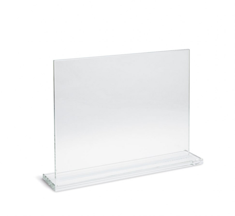 VETRO ORIZZONTALE CON BASE 160x120 mm