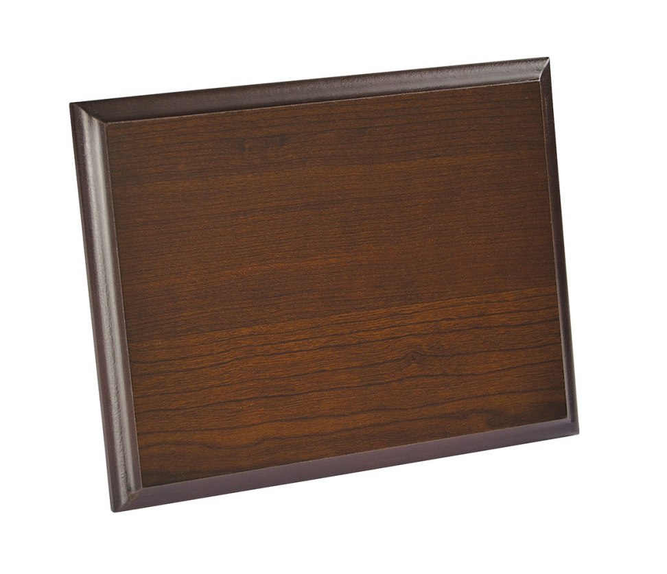 PLAQUE STAND CREST WALNUT 250X200