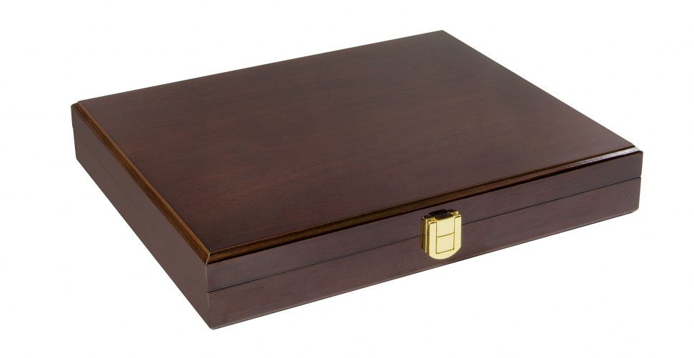 PLAQUE STAND CREST WALNUT 250X200