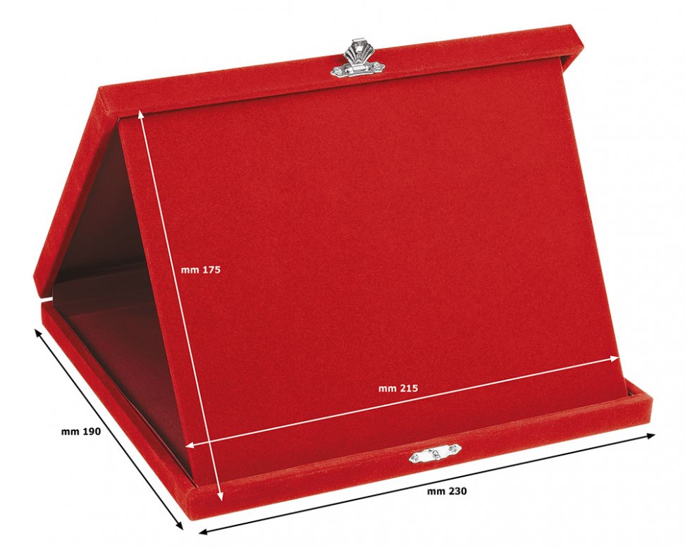 ASTUCCIO PORTATARGA ROSSO 23x19cm