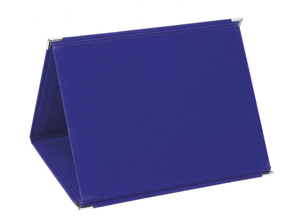 CARTELLA PORTATARGA MDF VELLUTO BLU23X17