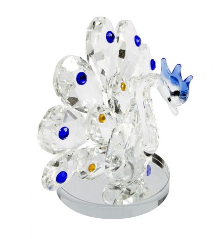GLASS PEACOCK - NO BOX
