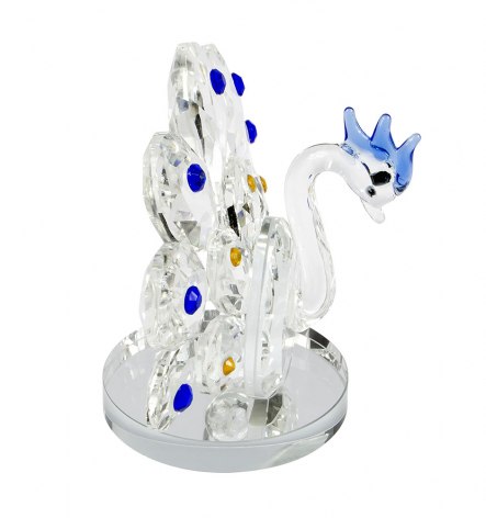GLASS PEACOCK - NO BOX