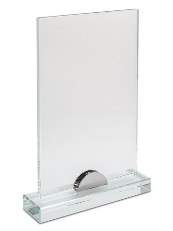 VETRO RETTANGOLARE CON BASE 180x120x8