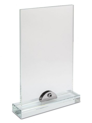 VETRO RETTANGOLARE CON BASE 180x120x8
