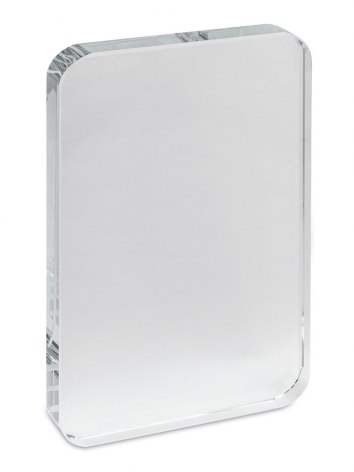 FERMACARTE VETRO RETTANGOLARE 80x100 h19