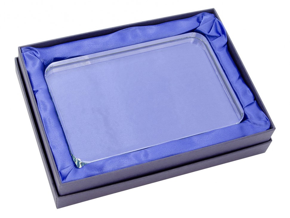 FERMACARTE VETRO RETTANGOLARE 80x100 h19