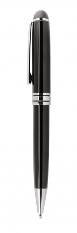 PENNA A SFERA NERA - CROMATA d=13,5 mm