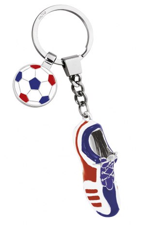 PORTACHIAVI CALCIO BLU BIA ROSSO GETTONE