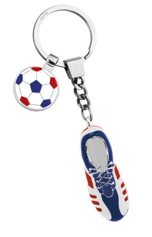 PORTACHIAVI CALCIO BLU BIA ROSSO GETTONE