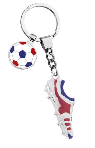 PORTACHIAVI CALCIO BLU BIA ROSSO GETTONE