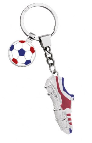 PORTACHIAVI CALCIO BLU BIA ROSSO GETTONE
