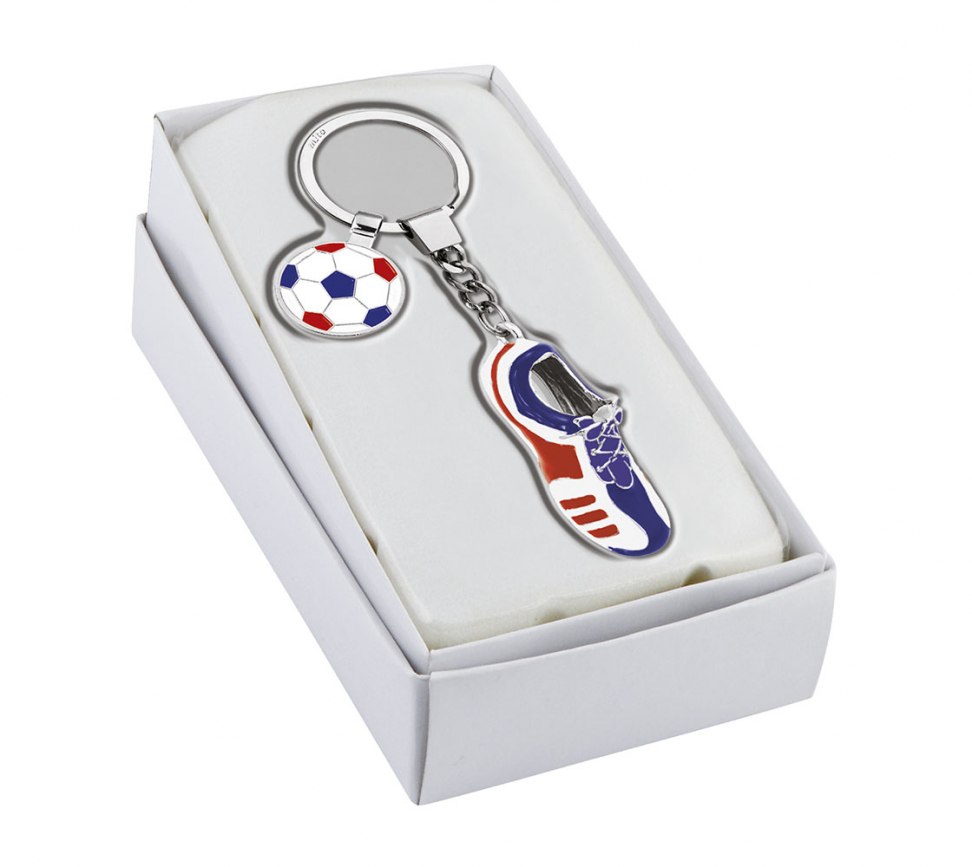 PORTACHIAVI CALCIO BLU BIA ROSSO GETTONE