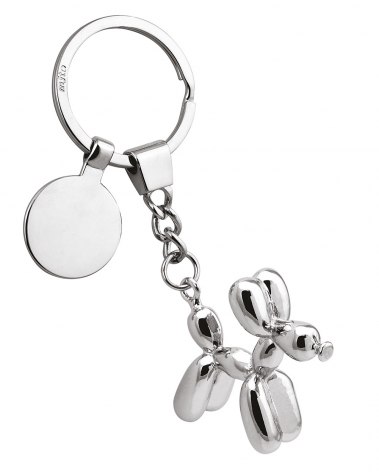 PORTACHIAVI CANE PALLONCINO CON GETTONE