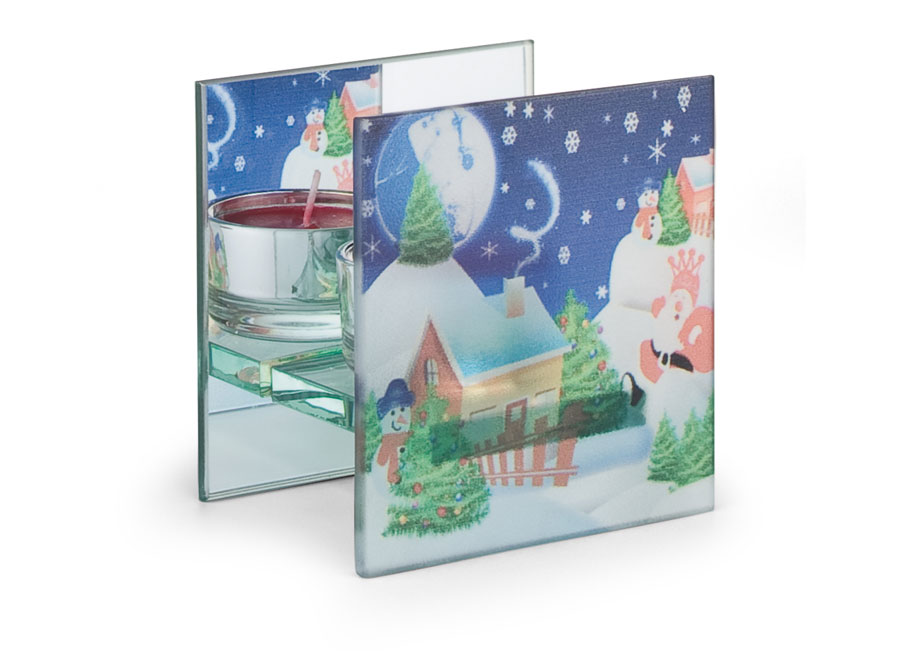 Portacandela Christmas - 90 X 90 Mm