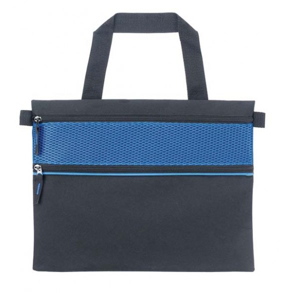 Borsa Portadocumenti Nera Part. Blu
