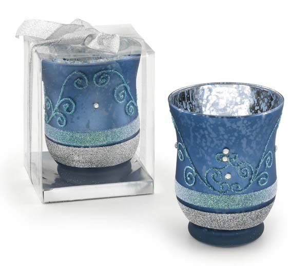Portacandela Azzurro - 90X108Mm