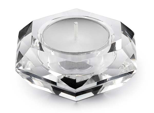 Portacandela Crystal Esagonal - D=75Mm