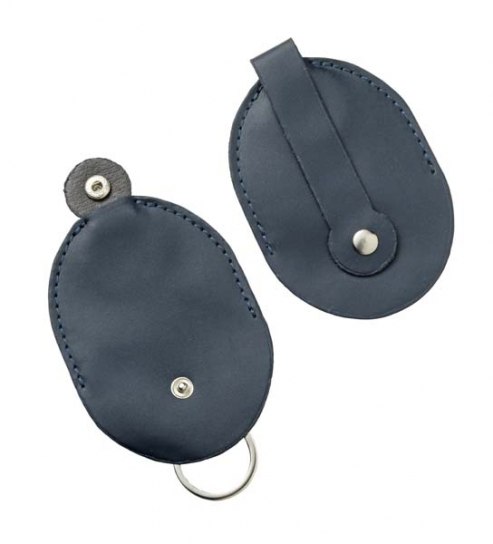 Portachiavi Da Cintura Similpelle Blu