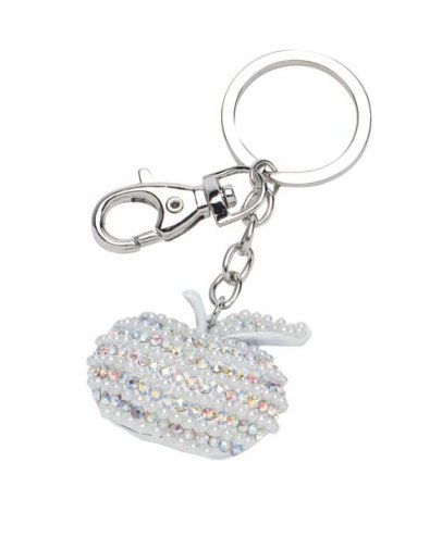 Portachiavi Mela C/ Strass-No Box Outlet
