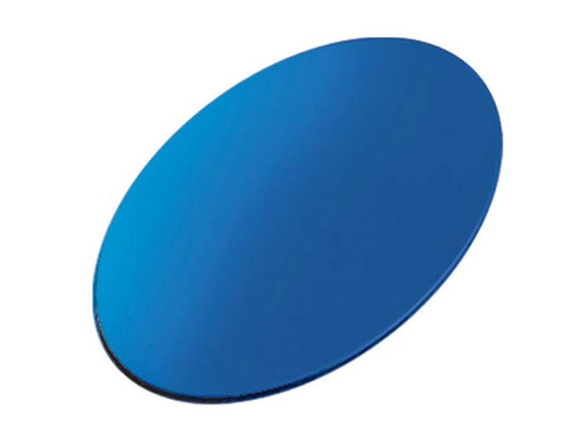 Piastrina Ovale Blu - 22X34 Mm