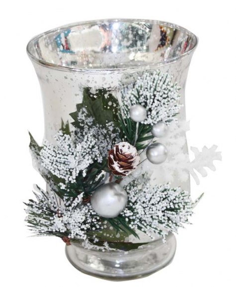 Candela Bicchiere Silver - H=167 Mm
