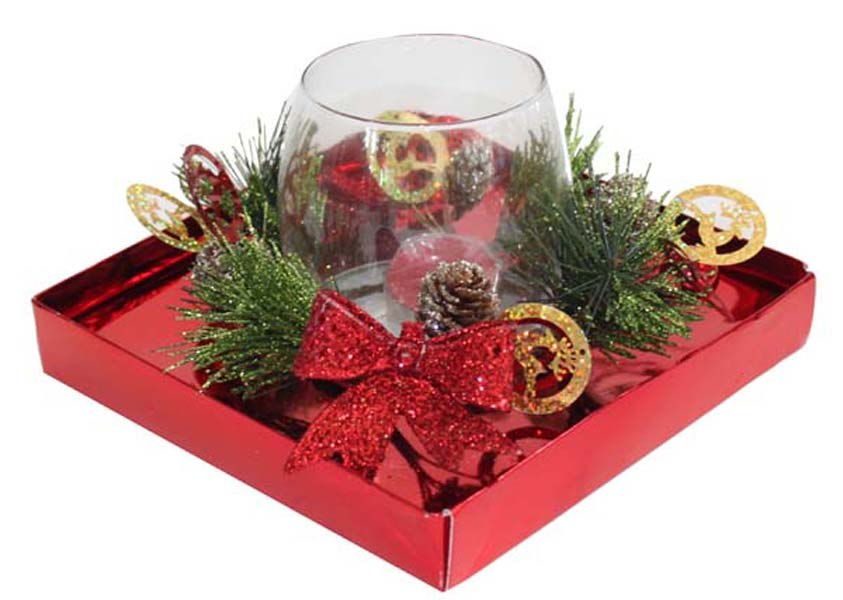 Bicchiere Con Candela - 183X183 H 110 Mm