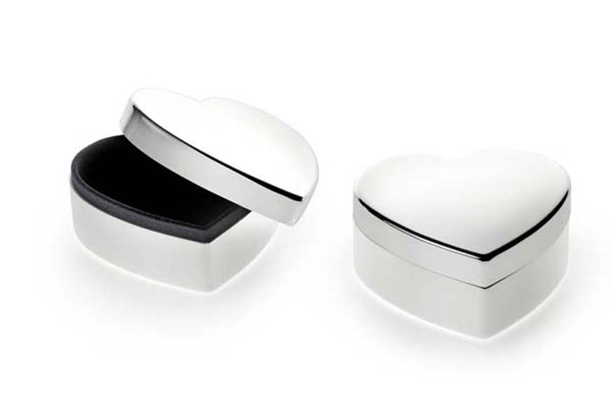 Portaoggetti "Cuore" - Piatto - 88X88 Mm