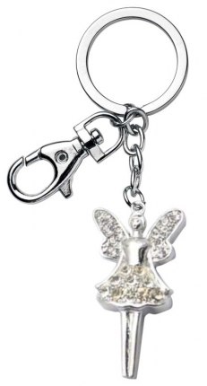 Portachiavi Angelo Strass No Box Outlet