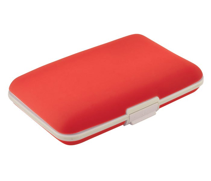 Porta Carte Di Credito Silicone Rosso