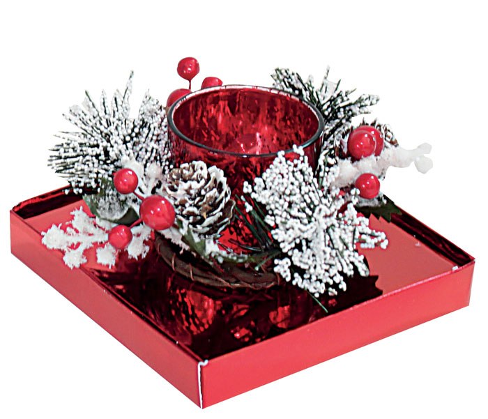 Candela Bicchiere Rosso - 123X123 H 75