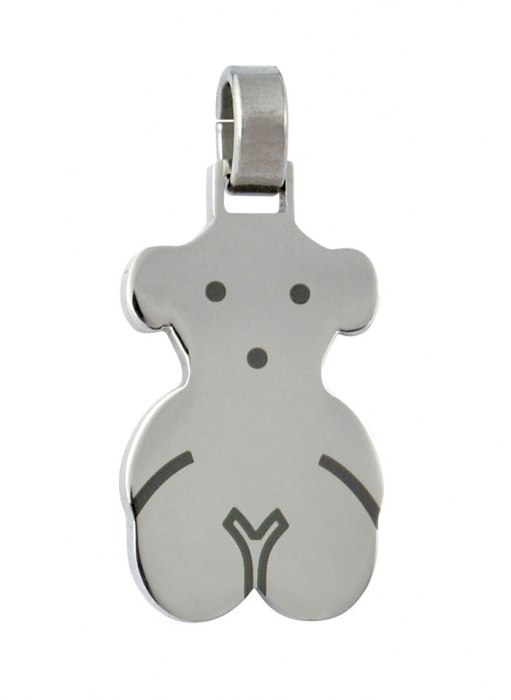 Pendente Acciaio Orsetto - 15X20Mm