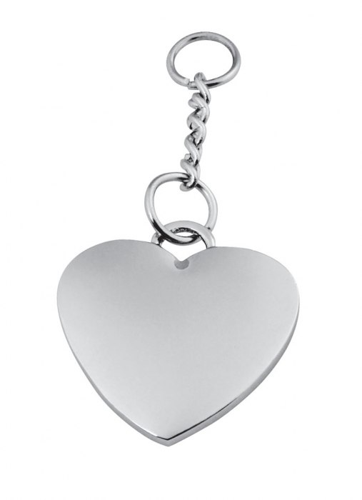 Piastrina "Cuore" Con Catenella - 29X35