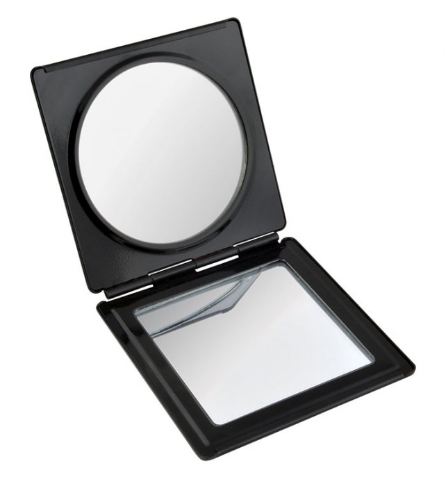 Specchietto Alluminio Nero Lucido
