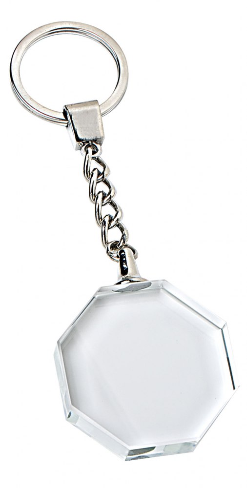 Portachiavi Vetro Ottagonale 40X40 Mm