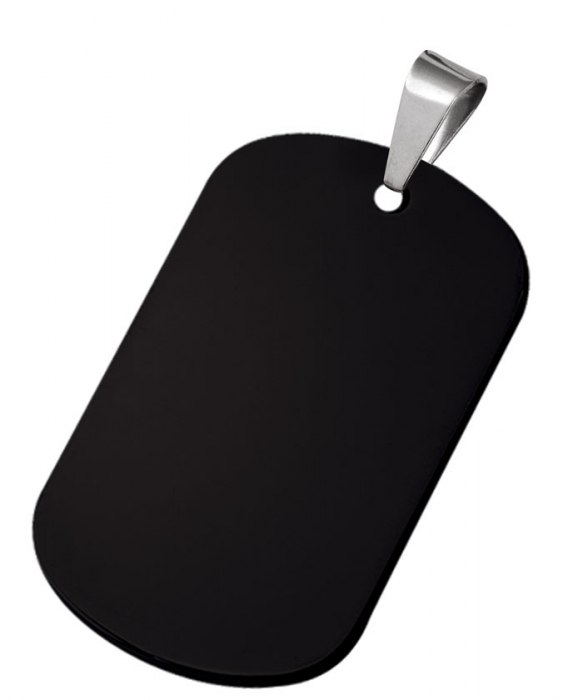 Targhetta Marines Alluminio Nero 50X30Mm