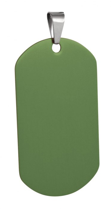 Targhetta Marines Alluminio Verde 29X53