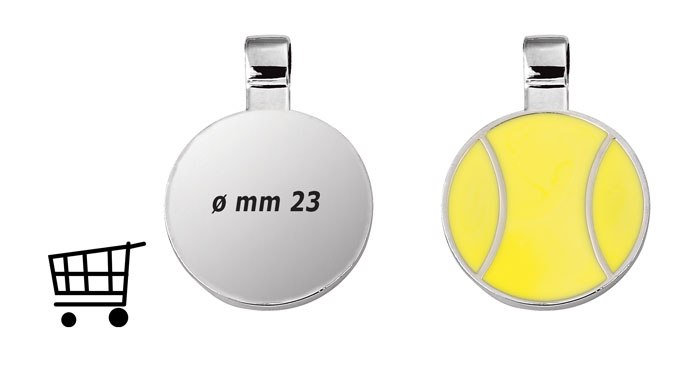Piastrina Tonda - Tennis - Dim.1 Euro