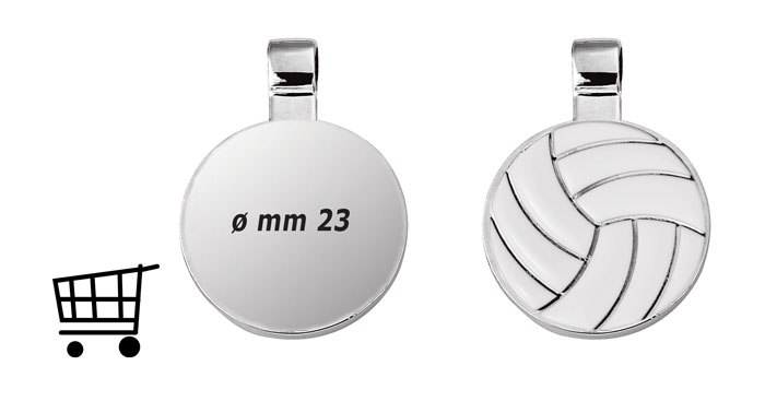 Piastrina Tonda - Pallavolo - Dim.1 Euro