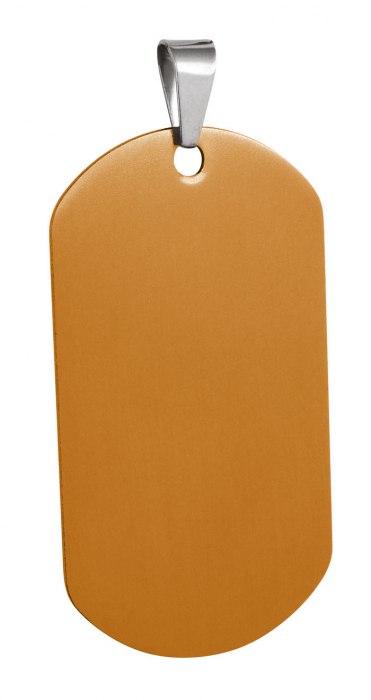 Targhetta Marines Alluminio Oro 29X53