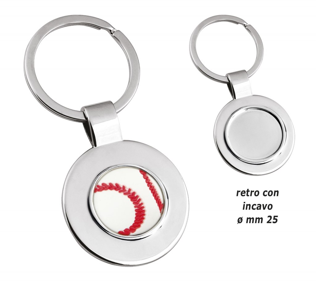 Portachiavi - Baseball - Con Incavo