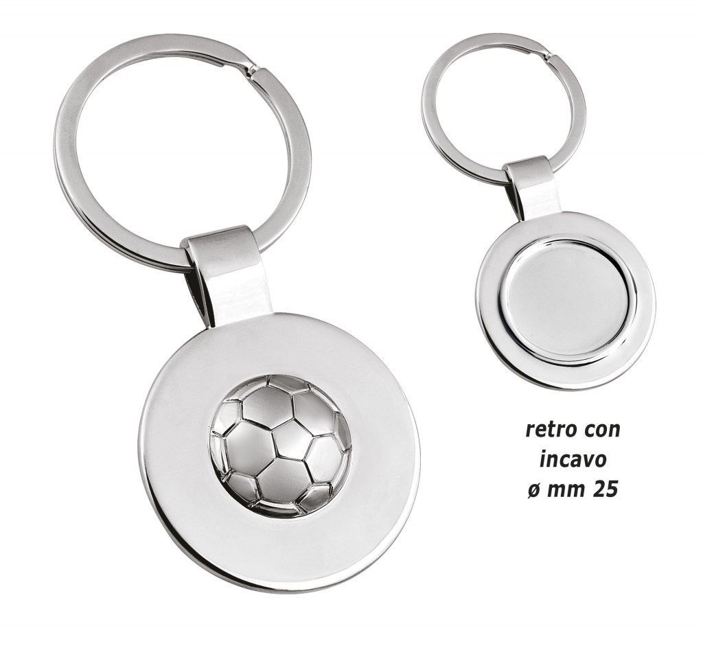 Portachiavi Decoro Football Con Incavo