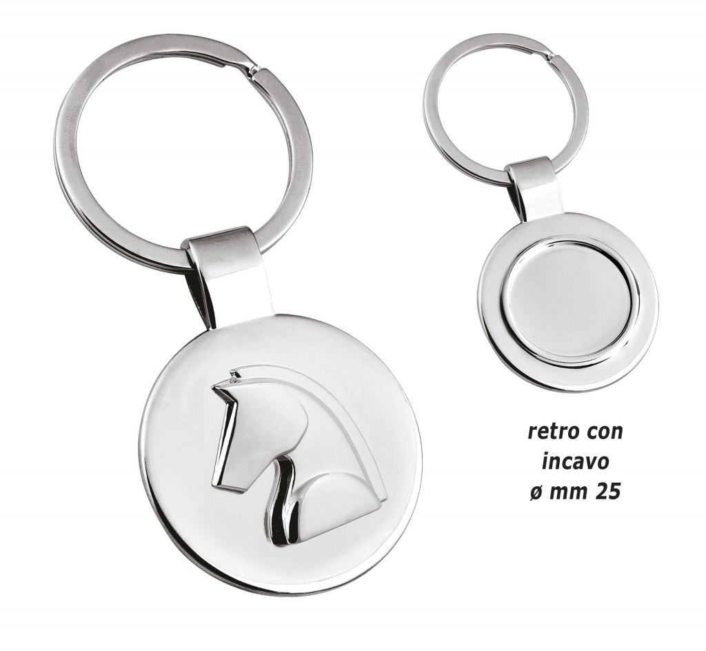 Portachiavi -Decoro Cavallo- Con Incavo