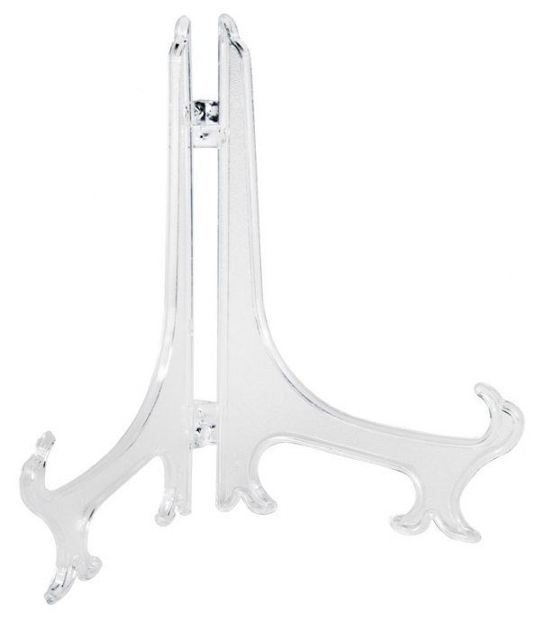 Set 2Pz Supporti Trasparenti H105Mm