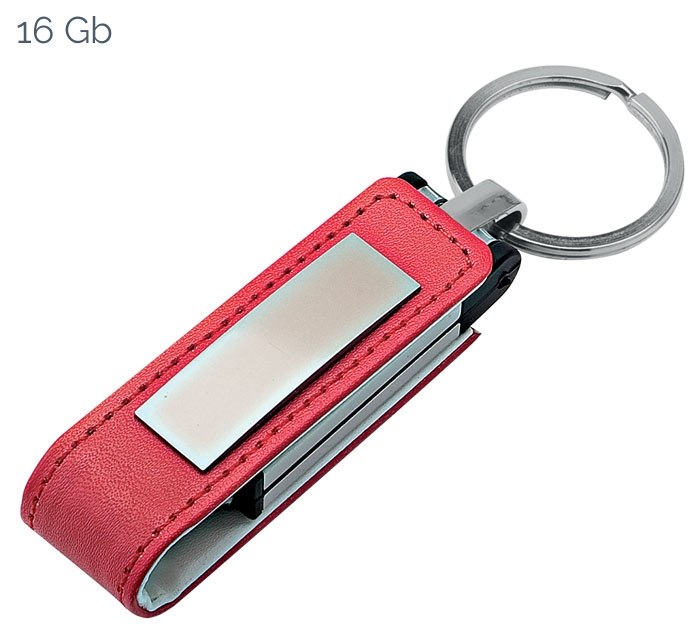 Usb Pelle Rossa 22X105 Mm
