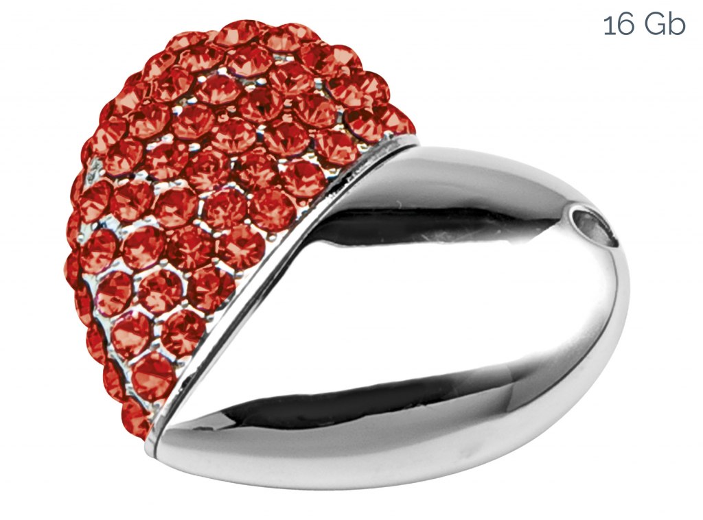 Usb Cuore Rosso 38X43 Mm