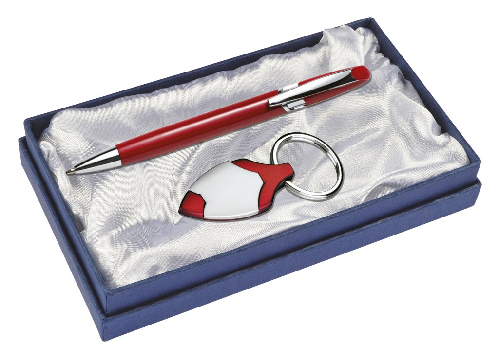 Set Penna E Portachiavi - Red