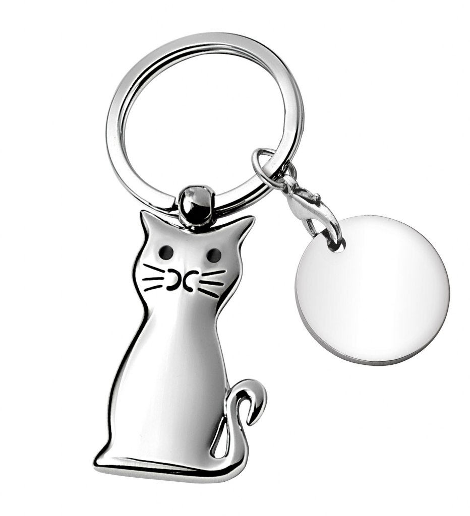 Portachiavi Gatto Con Gettone